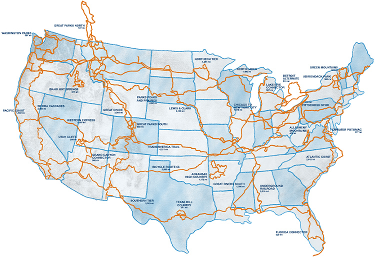 Routes Network Map Updated 2020 